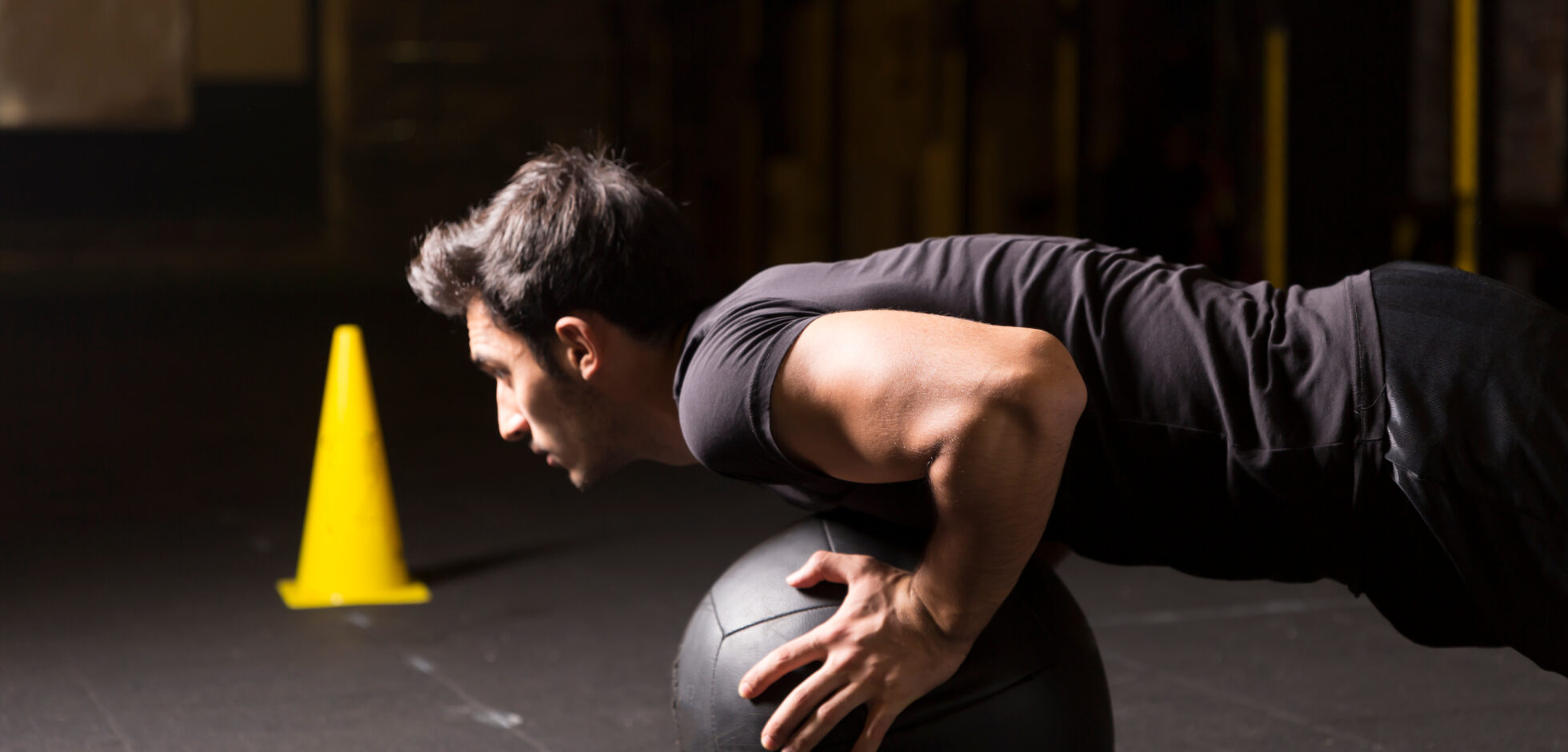 Core workout for abs at gym